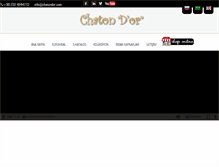 Tablet Screenshot of chatondor.com